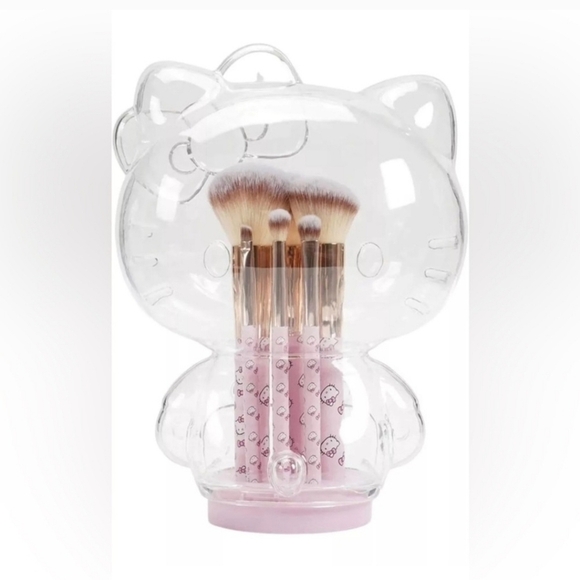 🔹️IMPRESSIONS🔹️ VANITY CO. HELLO KITTY 6-PIECE BRUSH & HOLDER SET ✨️🩷 - Picture 2 of 7